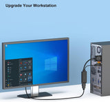 BENFEI 210BK VGA to HDMI Adapter with Audio Support and 1080P Resolution - Close-Up Angle