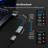 BENFEI 4K DisplayPort to HDMI Adapter, (2K 60Hz, 1080p 120Hz) Uni-Directional Display Port to HDMI Monitor Converter - Front View