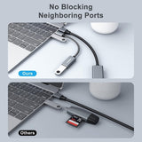BENFEI 262GY-2P USB 3.0 USB-C to USB-A Adapter (2-pack) - Close-Up Angle