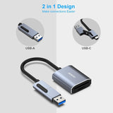 BENFEI USB Type-C/Type-A to SD TF Card Reader - Front View