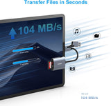 BENFEI USB Type-C/Type-A to SD TF Card Reader