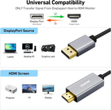BENFEI 4K DisplayPort to HDMI 3m Cable - Front View