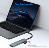 BENFEI USB C HUB 7-in-1 - 45-Degree Angle