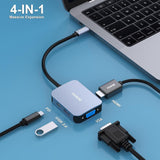 BENFEI USB C HUB 4-in-1 - Front View
