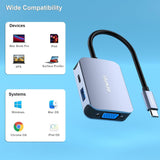 BENFEI USB C HUB 4-in-1 - Side View