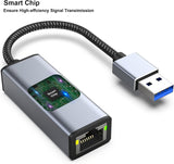 BENFEI USB 3.0 to Gigabit Ethernet Adapter - Close-Up Angle