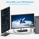 BENFEI 344GY-1M HDMI to DisplayPort Unidirectional 4K Active Cable with USB Powered 1M - Close-Up Angle