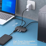 BENFEI 4-port USB 3.0 Switch - Rear View