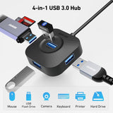 BENFEI 371BK USB-C 4-port USB 3.0 Hub - Side View