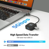 BENFEI 371BK USB-C 4-port USB 3.0 Hub