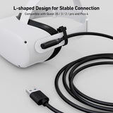 BENFEI 375BK-5M Link Cable 16 FT USB 3.0 to USB C Cable for VR Headset 5M - Side View