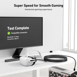 BENFEI 375BK-5M Link Cable 16 FT USB 3.0 to USB C Cable for VR Headset 5M - Top-Down View