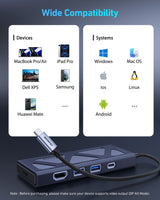 BENFEI 000389GY M.2 NVMe Enclosure with USB-C Hub - Close-Up Angle