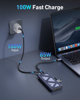 BENFEI 000389GY M.2 NVMe Enclosure with USB-C Hub - Low Angle