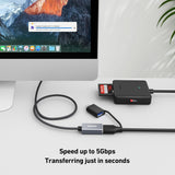 BENFEI USB3.0 AM to AF Extension Cable 1M - Side View
