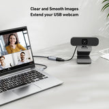 BENFEI 393GY-2M USB3.0 Male to Female Extension cable Nylon Braided 2M - Side View