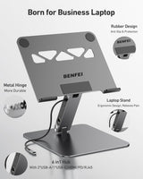 BENFEI 398GY TYPE-C 6-in-1 HDMI+USB-C(10G)+RJ45+2xUSB-A(10G)+PD - Front View