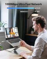 BENFEI 398GY TYPE-C 6-in-1 HDMI+USB-C(10G)+RJ45+2xUSB-A(10G)+PD - Rear View