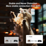 BENFEI 405GY-3M USB B to USB C Printer Cable, Nylon Braided, Premium Aluminium Alloy Case 2M - Top-Down View