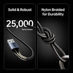BENFEI 000406GY-2M USB Printer Cable, 6.6 FT/2 Meter USB A to USB B Cable