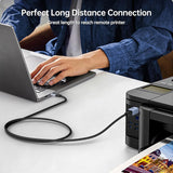 BENFEI 000406GY-2M USB Printer Cable, 6.6 FT/2 Meter USB A to USB B Cable - Low Angle