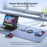 BENFEI 408GY USB-C to USB-C+A + PD (100W) Video/Audio Capture Card Supporting Full HD 1080P 60FPS for Streaming, Recording, Gaming - Close-Up Angle