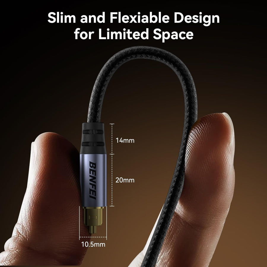 BENFEI 411GY Toslink Optical Audio cable 2M