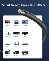 BENFEI 701BL 305M CAT6 UTP 1000Mbps Waterpoof Ethernet Cable 1000FT for Outdoor - Top-Down View