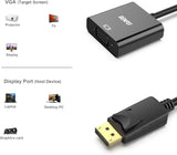 BENFEI DisplayPort to VGA,Gold-Plated Uni-directional Adapter - Front View