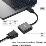 BENFEI DisplayPort to VGA,Gold-Plated Uni-directional Adapter - Side View