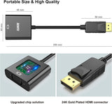 BENFEI DisplayPort to VGA,Gold-Plated Uni-directional Adapter - Rear View