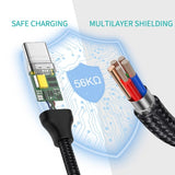 CHOETECH AC0007 USB 3.0 Type-A to Type-C Cable 1M - 45-Degree Angle