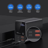 CHOETECH B635 27000mAh Dual PD 100W Power Bank for Ultimate Charging on the Go - Close-Up Angle