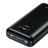 CHOETECH 20,000mAh 45W PD Power Bank for Multi-Device Charging - Side View