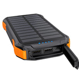 CHOETECH 20,000mAh Dual Recharge Solar Power Bank with Fast Charging and Wireless Features - Side View
