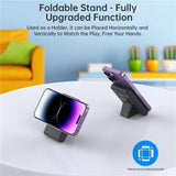 CHOETECH B662-BK USB-A + USB-C + Wireless Magnetic Power bank 5000mAh (Black) - 45-Degree Angle