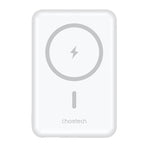 CHOETECH B662-WH USB-A + USB-C + Wireless Magnetic Power bank 5000mAh (White)