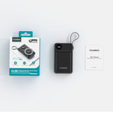 CHOETECH B696-BK 20000mAh 22.5W USB-A + USB-C x 2 + MagLeap Wireless Charge Power Bank Black - Top-Down View