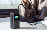 CHOETECH B701-GY 10000mAh PD30W USB-A + USB-C x 2, 3-Port & TFT Display Power Bank - Top-Down View