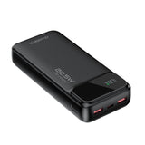 CHOETECH B729 20000mAh PD Power Bank with LED Display and Triple Output Ports - Front View