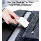CHOETECH B739-WH 20W Slim USB-C 10000mAh Magnetic Power Bank - White - Side View