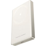 CHOETECH B739-WH 20W Slim USB-C 10000mAh Magnetic Power Bank - White - Top-Down View