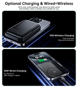 CHOETECH B743-BK 10000mAh PD20W Magnetic Power Bank with Holder Black - Extra Image