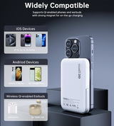 CHOETECH B743-WH 10000mAh PD20W Magnetic Power Bank with Holder White - Extra Image
