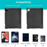 Wireless Bluetooth Keyboard Case with Touchpad and Backlight for iPad Pro 12.9 (Black)