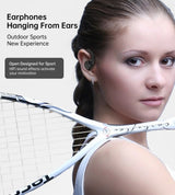 CHOETECH BH-T25 OWS Wireless Bluetooth Earbuds V5.3 with Advanced Sound Quality - Black - Rear View