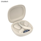 CHOETECH BH-T25 OWS Wireless Bluetooth Earbuds V5.3 - Painless & Immersive Sound Experience in White - Front View