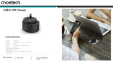CHOETECH C0203 12W USB-A AC Power Adapter (AU Standard) - Close-Up Angle