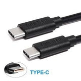 CHOETECH CC0004 USB-C to USB-C Cable USB3.1 Gen2 5V/3A 10 Gbps 3M Black - Front View