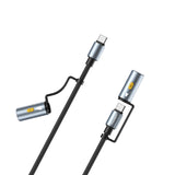 CHOETECH CC1001 Smart PD60W 4-in-1 USB C to C cable 1.2M - Front View
